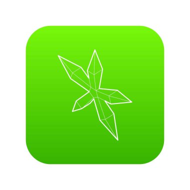 Yıldız simgesi yeşil vektör işaret