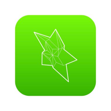 Yıldız simgesi yeşil vektör