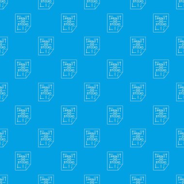 Yazdırma studio desen vektör kesintisiz mavi