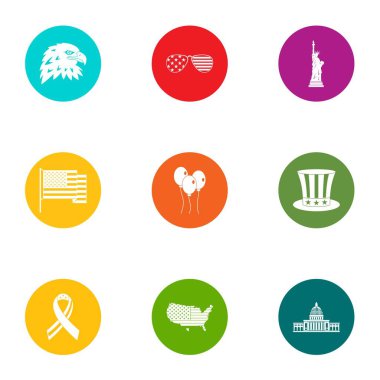 Bize dünya simgeler kümesi, stil düz