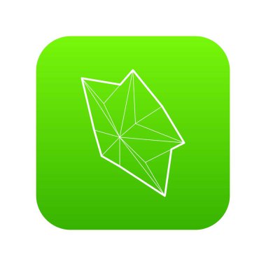 Yıldız simgesi yeşil vektör