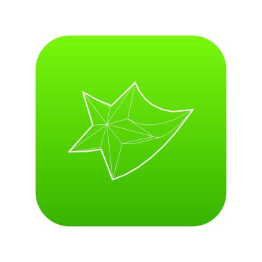 Kuyruklu yıldız simgesi yeşil vektör