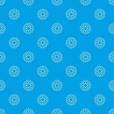 Bal çiçek desen vektör kesintisiz mavi