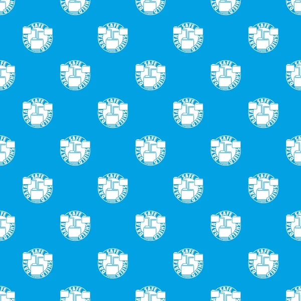 シールド パターン ベクトルのシームレスな青セーブ データ — ストックベクタ