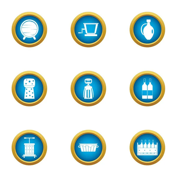 Krem boş simgeler kümesi, düz stil