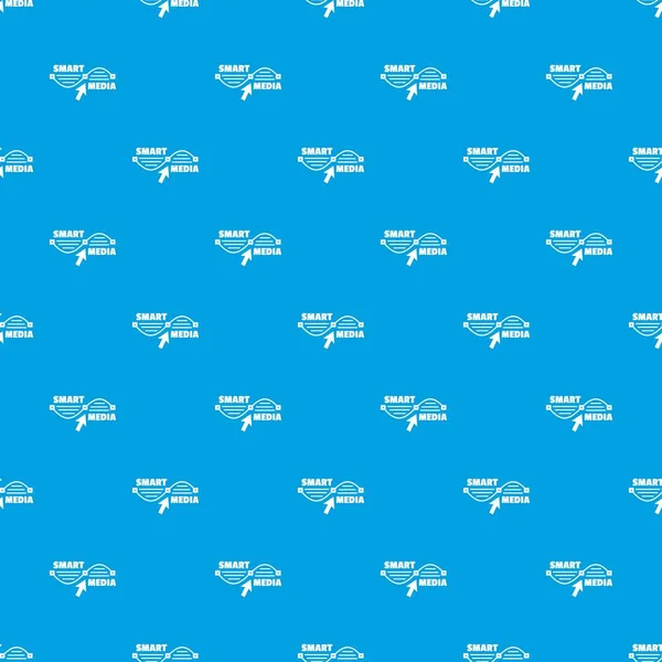 Acımak kitle iletişim araçları desen vektör kesintisiz mavi