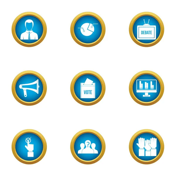 Bölüm simgeler ayarla, stil düz