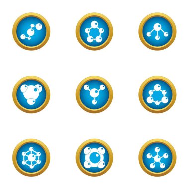 Autochemistry simgeler ayarla, stil düz