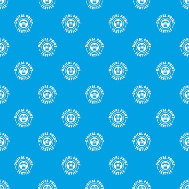 Dijital Baskı Tekstil desen vektör kesintisiz mavi