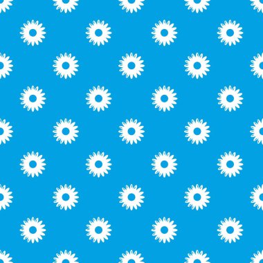 Bal çiçek desen vektör kesintisiz mavi