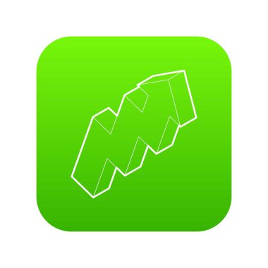 Ok yeşil simge vektör