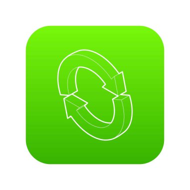 Yeşil simge vektör yenileme