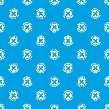 Baskı desen vektör kesintisiz mavi için malzemeler