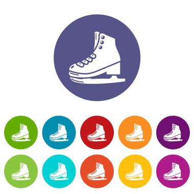 Paten simgesi, basit siyah stil