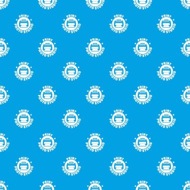 Baskı fotoğraf stüdyosu desen vektör kesintisiz mavi