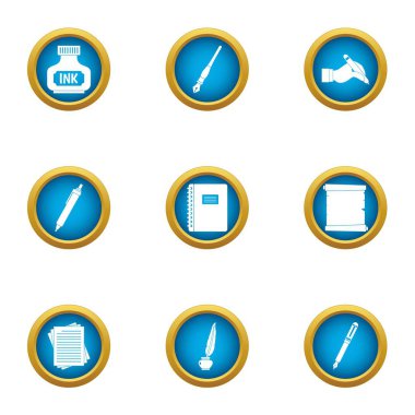 İnkpot Icons set, düz stil