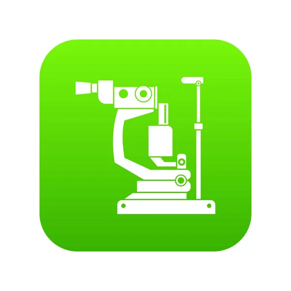 Phoropter icona digitale verde — Vettoriale Stock