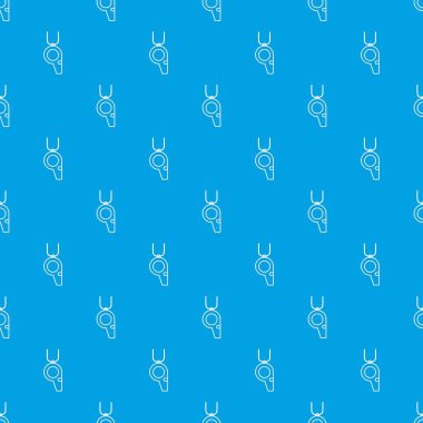 Hokey düdük desen vektör kesintisiz mavi
