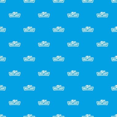 Et dükkanı desen vektör kesintisiz mavi