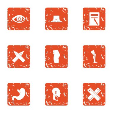 Ajansı simgeler kümesi, grunge tarzı