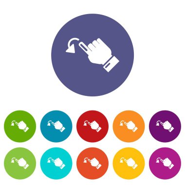 İmleç hareketi simgesi, basit siyah stil