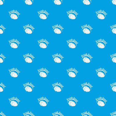 Çiftlik taze gıda desen vektör kesintisiz mavi