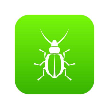 Böcek simgesini dijital yeşil