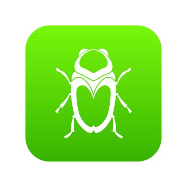 Böcek böcek simgesini dijital yeşil