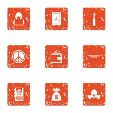 Mutlu para simgeler kümesi, grunge tarzı