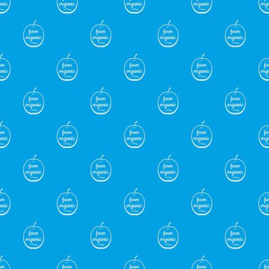 Çiftlik Organik desen vektör kesintisiz mavi