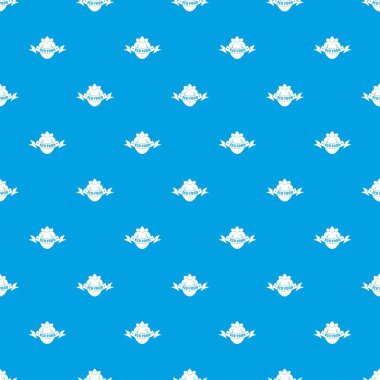 Eko taze gıda desen vektör kesintisiz mavi