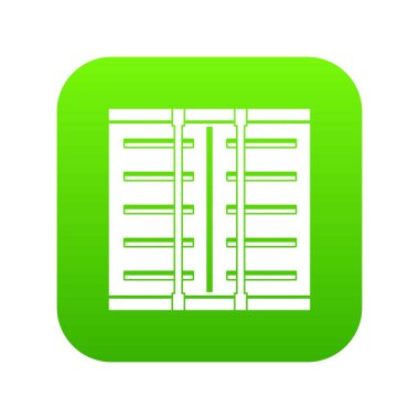 Jaluzi simgesi dijital yeşil