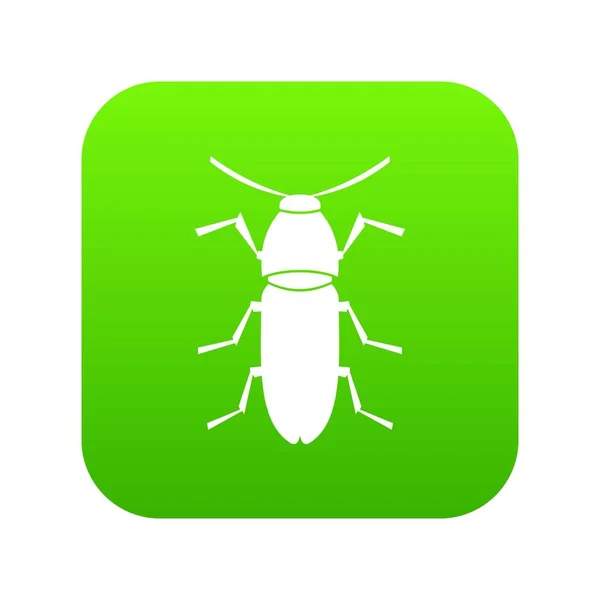 谷物叶子甲虫图标数字绿色 — 图库矢量图片