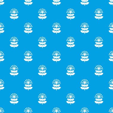 Bal bitki desen vektör kesintisiz mavi