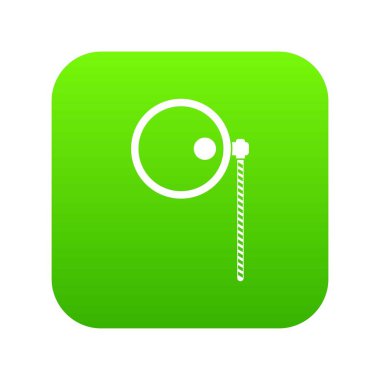 Tek gözlük simgesi dijital yeşil