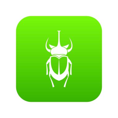 Weevil böcek simgesini dijital yeşil