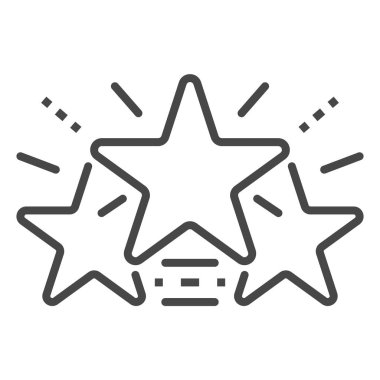 Parlayan yıldız simgesi, anahat stili