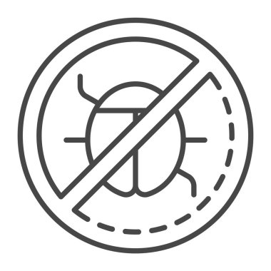 Hiçbir veri virüs simgesi, anahat stili