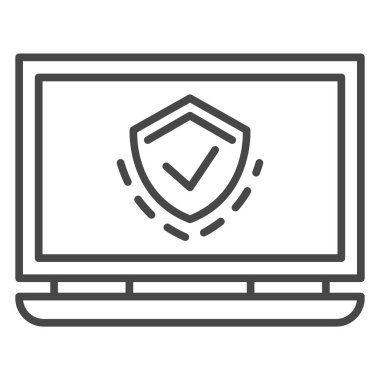 Korumalı dizüstü bilgisayar kutsal kişilerin resmi, anahat stili