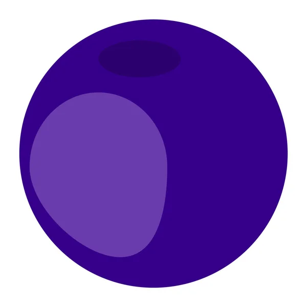 Icono de baya azul, estilo plano — Vector de stock
