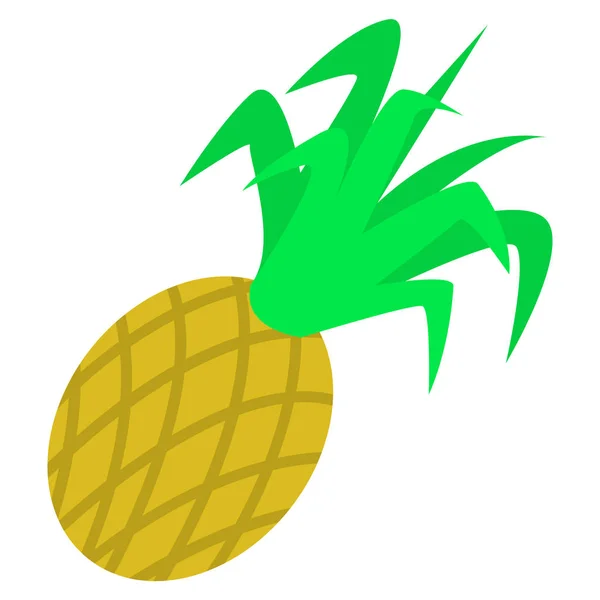 菠萝图标，平面样式 — 图库矢量图片