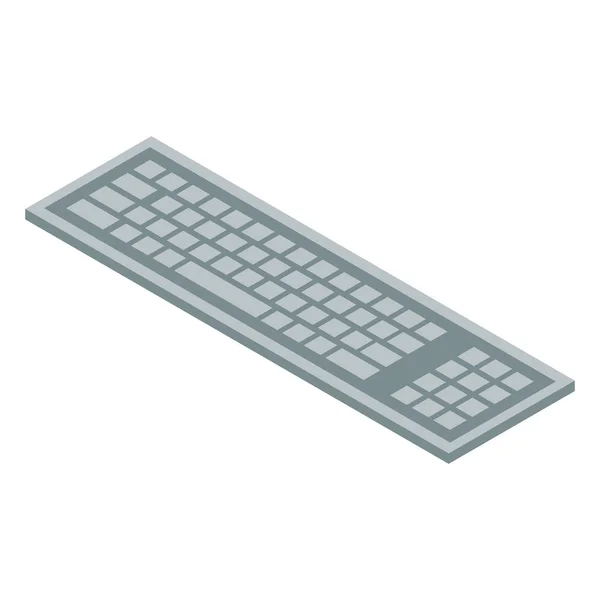 Icono del teclado inalámbrico, estilo isométrico — Vector de stock