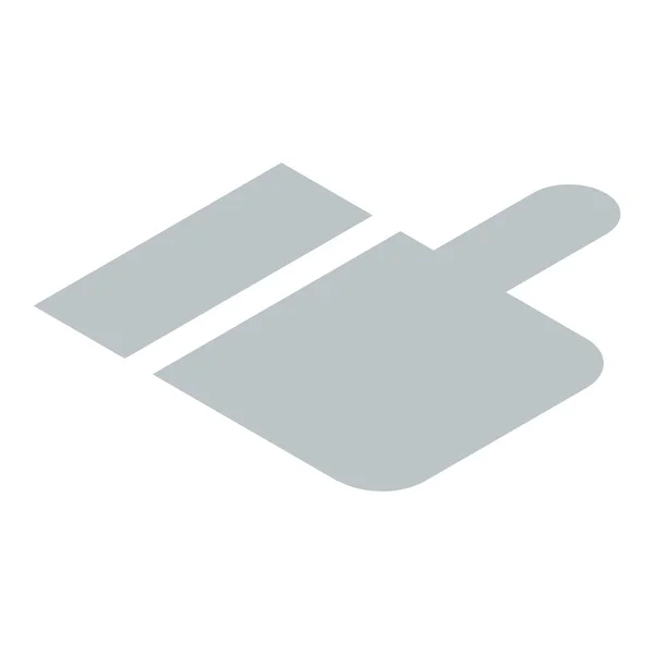 Grey thumb up icon, isometric style — Stock Vector