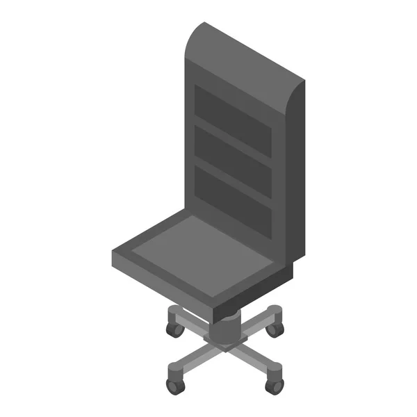 Leather office chair icon, isometric style — Stock Vector