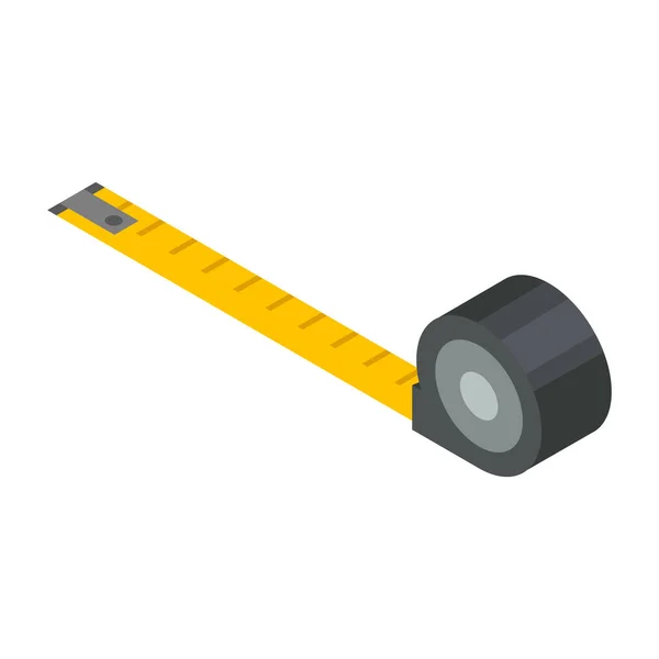 Icono de cinta métrica, estilo isométrico — Archivo Imágenes Vectoriales