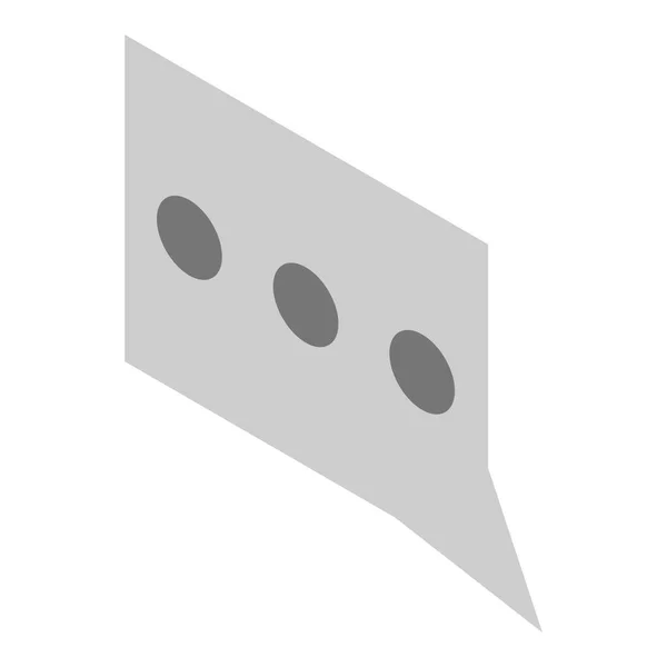 Icono de chat, estilo isométrico — Vector de stock