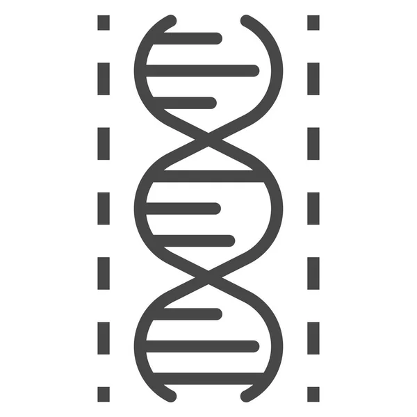 Icono de ADN, estilo de esquema — Archivo Imágenes Vectoriales