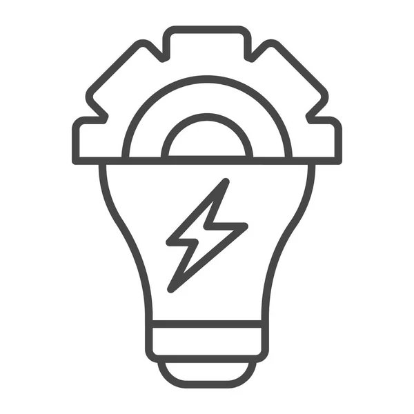 Значок "Энергетическая лампочка", стиль контура — стоковый вектор