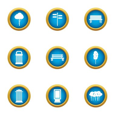 Görüntüleri Icons set, düz stil