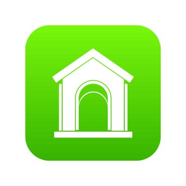 Oyuncak ev simgesini dijital yeşil